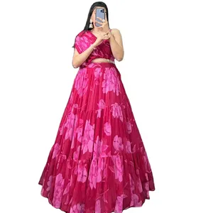 Express your unique style with our chiffon and net lehenga choli Manufacturer From India at wholesale rate