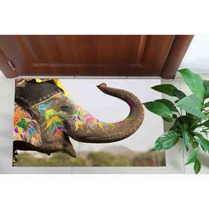 Tapis imprimé Safari Adventure : lavable en machine, animaux, intérieur, style farmhouse, tapis doux non tissé - Product Image 5