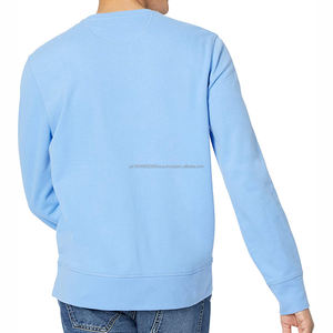 Sweatshirts à col rond pour hommes Nouveau élégant pas cher personnalisé Fitness athlétisme en vrac en gros teint uni pour la saison d'hiver - Product Image 3