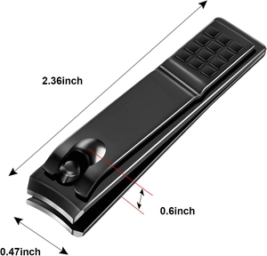12 pièces coupe-ongles en acier inoxydable coupe-ongles coupe-ongles et coupe-ongles pour femmes hommes (noir) - Product Image 3