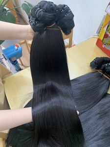 Suministro de 8-40 pulgadas sin procesar, venta al por mayor, paquetes de cabello humano crudo recto de hueso vietnamita de la más alta calidad - Product Image 3