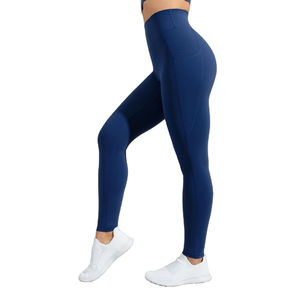 Top Ladies Casual Wear Pantalones Cintura alta Acanalado Mujeres Yoga Leggings Alta calidad Mujeres Leggings - Product Image 1
