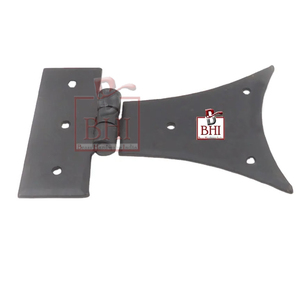 Charnière papillon semi-finie noire thermolaquée (100x65mm) – Charnières de porte, charnières pour armoires, accessoires de meubles, cadre de lit king size - Product Image 3
