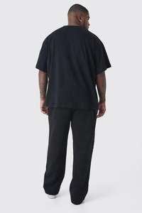 OEM Plus Size Heavyweight 100% Cotton 500GSM Straight Fit Baggy Sweatpants Homme Pantalon Confortable Élégant Training & Jogging - Product Image 2