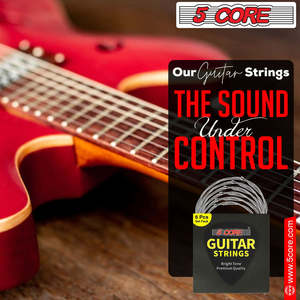 5 Core Electric Guitar <b>Strings</b> for 6 <b>String</b> Guitars Nickel Plated Steel Extra <b>Light</b> Gauge 6 Pcs Set Bright Tone Premium Quality - Product Image 3