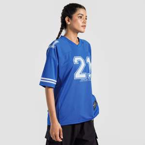 Camiseta Deportiva Personalizada de Fútbol Americano Royal Blue Power Play, de Poliéster, Manga Corta, con Logotipo Bordado - Product Image 5