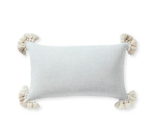 Funda de cojín de lujo Invierno Copo de nieve Funda De Almohada Algodón suave Decoración para el hogar Funda de cojín con borlas - Product Image 5