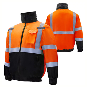 Customized Men's High-Visibility Breathable Canvas Work Jacket Hi-Vis Reflective Safety Clothing Winter Comfortable Light - Product Image 1