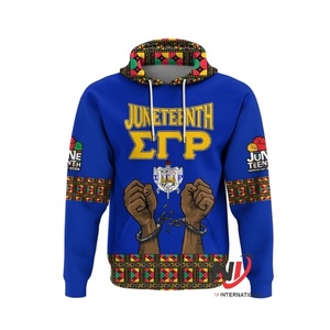 เสื้อฮู้ดแบบสวมหัว Sigma Rho ของผู้ชายเสื้อสวมหัวเสื้อสโมสรเก้ากำมะหยี่ปักแขนยาวพร้อมกระเป๋าข้าง - Product Image 3