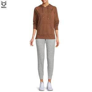 Sudadera de invierno para mujer de alta calidad, venta al por mayor personalizada, algodón, poliéster, pantalla bordada frontal con capucha - Product Image 3