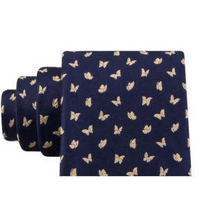 For Tommy for Hilfiger Men's Mini Butterfly Jacquard Silk Tie <b>Yellow</b> Regular Size-Casual <b>Wool</b> and Polyester Material Great for - Product Image 2