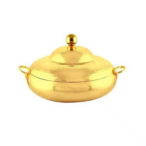 Casserole luxueuse en acier inoxydable Incroyable ustensiles de cuisine Stockage des aliments Casserole à double paroi pour les buffets de mariage - Product Image 4