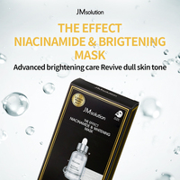Masque éclaircissant et anti-rides JMSOLUTION THE EFFECT NIACINAMIDE & WHITENING MASK, soin coréen pour la peau, pour un teint éclatant et une meilleure clarté cutanée.