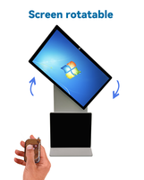 Soporte de suelo para tableta interactiva Android, pantalla táctil giratoria, pantalla LCD HD, señalización de vídeo Digital, quiosco de pantalla publicitaria
