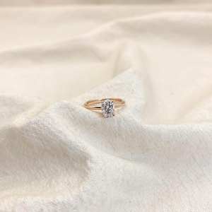 5x7mm corte ovalado blanco CZ plata anillo de compromiso solitario mujeres clásico promesa boda aniversario joyería proveedor - Product Image 4