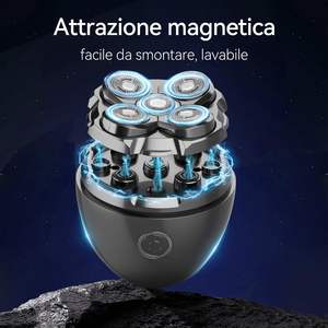 Afeitadora Eléctrica para Hombre con Cabezal Flotante, Recortadora de Barba, Uso en Seco/Húmedo, Resistente al Agua (IPX7), 120 Minutos de Autonomía, Carga Tipo-C - Product Image 6