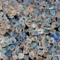Pierre de lune arc-en-ciel naturelle de Madagascar, brute, multicolore bleue, qualité supérieure, certifiée IGI, pour la fabrication de bijoux