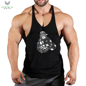 Camiseta sin mangas de algodón de talla grande para hombre, camiseta sin mangas para entrenamiento de gimnasio, Camiseta deportiva sin mangas para culturismo - Product Image 1