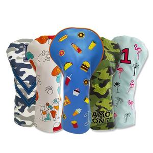 High Quality Customized Multi-Color PU Leather Golf Driver <b>Head</b> <b>Cover</b> New Design With Embroidered Logo - Product Image 6