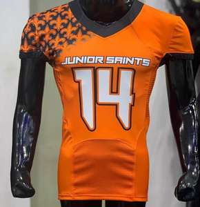 Nuevo Uniforme de Fútbol Americano Cómodo, Talla Grande, Secado Rápido, Transpirable, Elástico, Personalizado OEM para Hombre - Product Image 1