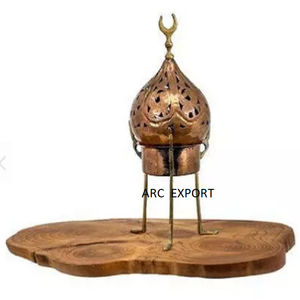 Quemador de incienso de forma personalizada de diseño antiguo, quemador de incienso de Color dorado de Metal de calidad Premium para decoración del hogar, quemador de incienso - Product Image 3