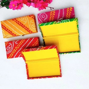 Caja de madera Bandhej, regalo de devolución de fiesta para invitados, boda, favores de Mehndi Haldi, obsequios de despedida de soltera, Idea de regalo, cajas de frutas secas Eid - Product Image 2