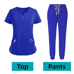 Professionnels En Gros Personnalisé Designer Unisexe Médical Scrubs Spandex Hôpital Uniforme Ensembles Coton Scrubs Pour Les Soins Infirmiers - Product Image 4