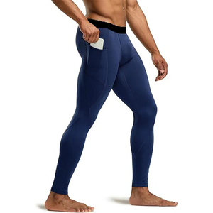 Premium Quality Men Mid-Waist Compression Pants Gym And Sportswear Fitness Running <b>Tights</b> For Men Yoga Leggings - Product Image 3