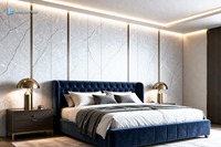 Panneau mural WPC en fibre de bois de bambou pour décoration intérieure
