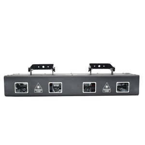 Cuatro cabezas RGB rectángulo completo LED luces de escenario KTV Night Club Disco muestra luces láser con emisión Azul Rojo verde amarillo - Product Image 6