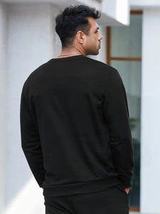 Sudadera de Cuello Redondo para Hombre con Logotipo Personalizado, Sudadera Lisa de Alta Calidad, OEM ODM, Sudadera Blanca al por Mayor - Product Image 3