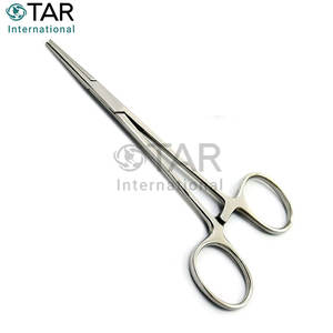 Pinzas hemostáticas rectas para mosquitos/Kocher de 12,5 cm, logotipo OEM disponible, fábrica de instrumentos médicos quirúrgicos/veterinarios/dentales a granel - Product Image 1