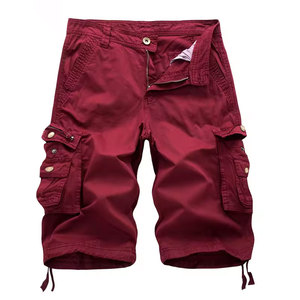 NOVEDAD DE VERANO 2024, pantalones cortos Cargo de camuflaje de algodón de gran tamaño para hombre, estilo callejero, deporte informal con múltiples bolsillos, función antiarrugas - Product Image 1