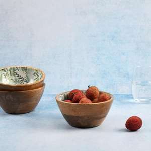 Vaisselle écologique en bois biologique artisanale |   Bol à mélanger en bois naturel de design moderne pour restaurant et hôtel - Product Image 2