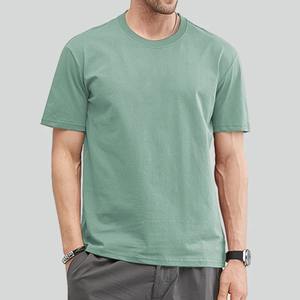 Camiseta de Hombre al por Mayor 100% Algodón Personalizada de Alta Calidad, Largo Regular, Clásica, Talla Grande, Mangas Cortas, Transpirable, Tejida - Product Image 5