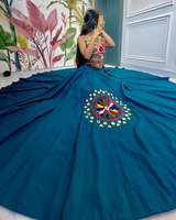 Lehenga Choli d'été en fausse fourrure de créateur pour mariage, avec dupatta en soie Banarasi, tenue occasionnelle pour femme, prix bas, réversible, protection solaire