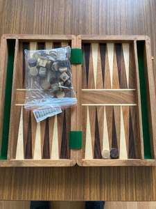 Jeux de backgammon classiques en bois pour la décoration de la maison, accessoire de bureau élégant, modèle RR Enterprises RR202512698 - Product Image 5