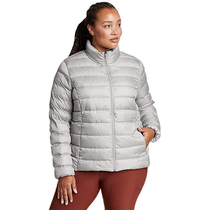 KY Custom Zipper UP recortada Softshell mujer Puffer chaqueta acolchada - Product Image 1