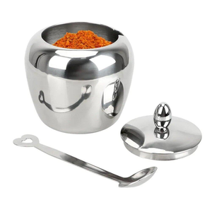 Azucarero de acero inoxidable con diseño martillado, azucarero de acero inoxidable, nuevo tarro de azúcar para condimentos de cocina, el mejor precio - Product Image 6
