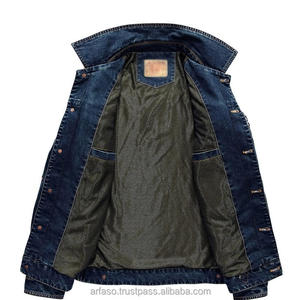 Personalizado 100% algodón chaquetas de mezclilla hombres Casual Color sólido bolsillo chaqueta para Hombres estilo primavera alta calidad hombres ropa - Product Image 5