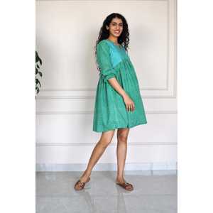 Robe de soirée à motif uni, design personnalisé, avec des diamants, des volants et des plis, pour les occasions de jour et de club, tailles XS à XL - Product Image 1