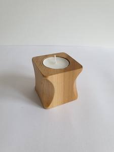 Porte-bougie en bois d'élégance rustique avec un aspect haut de gamme pour la décoration de la maison, du bureau et de la table de café - Product Image 4