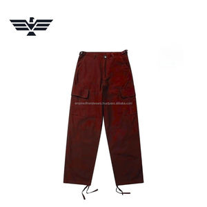 Pantalones Cargo Premium para Hombre EMPIRE TREND WEARS, Pantalones Utilitarios con Múltiples Bolsillos y Dobladillo Ajustable, Teñido Liso, Cintura Media - Product Image 5