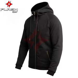 Veste de protection pour hommes entièrement doublée CE pour Armour Fleece Hoodie Windproof Plus Size Renforcé Aramide - Product Image 4