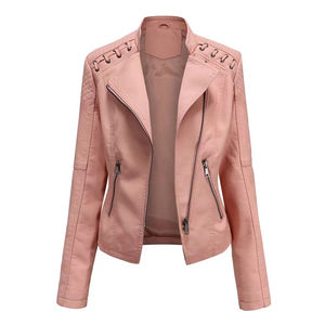 Haute qualité dames véritable veste pour automne hiver couleur vierge Cool Style femmes veste en cuir uni - Product Image 1