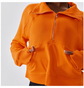 Sudadera con capucha de gran tamaño de felpa clásica azul Pastel para mujer, sudaderas con capucha transpirables y antiarrugas para mujer, sudadera con cremallera para gimnasio - Product Image 1