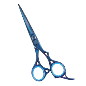 Yinglang Professional 9CR13 Stainless Steel Right-Handed Barber <b>Safety</b> Straight Sharp 30 Teeth Steel Handle Pet Hair <b>Scissors</b> - Product Image 1