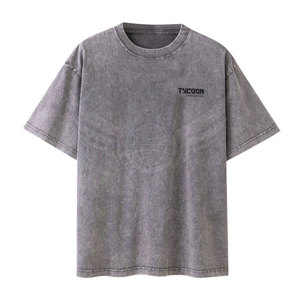Dernier modèle de t-shirt à séchage rapide pour hommes avec lavage à l'acide T-shirts confortables de haute qualité pour hommes - Product Image 1
