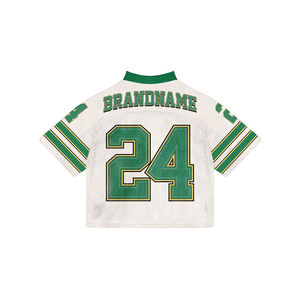 Maillot de football de sport en maille rétro américain personnalisé de grande taille Maillot de football américain Boxy Fit - Product Image 3