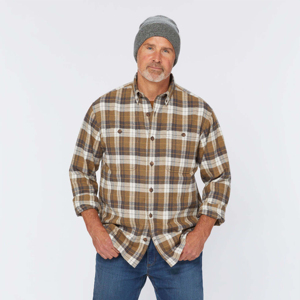 <b>Men's</b> Plaid <b>Flannel</b> <b>Shirt</b> Classic Long Sleeve Button-Up <b>for</b> Casual and Outdoor Wearflannel shacket durable <b>flannel</b> top - Product Image 2
